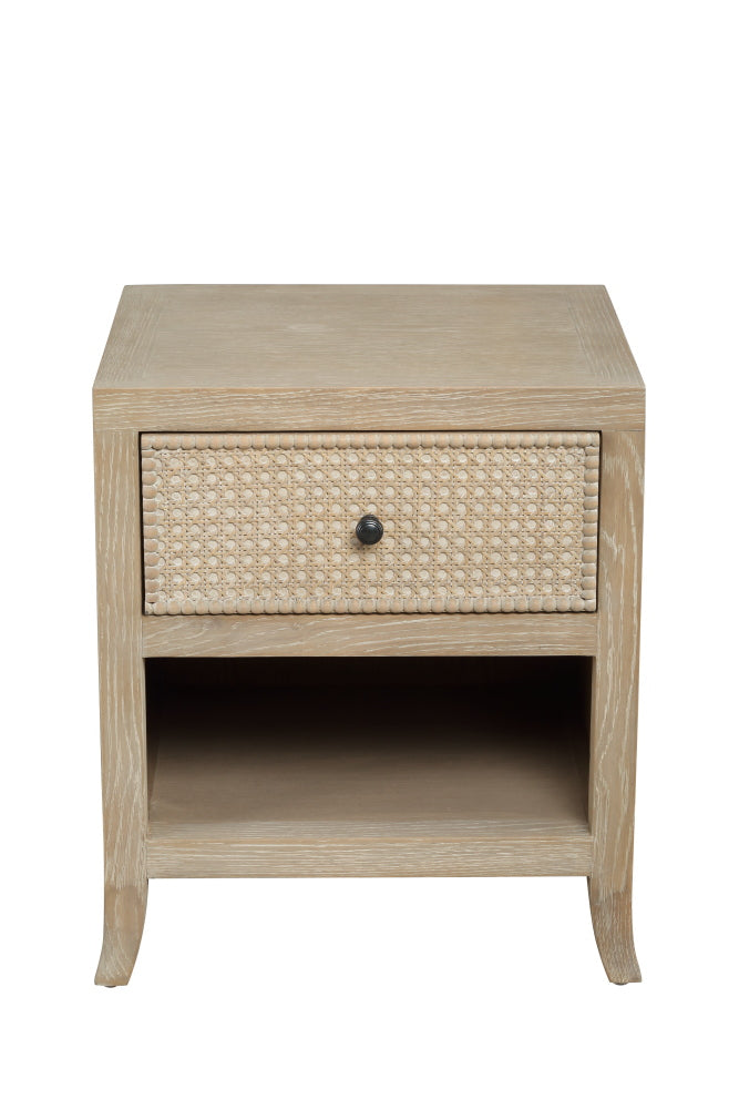 Rustic Witley Bedside Table | Grey Aged Oak