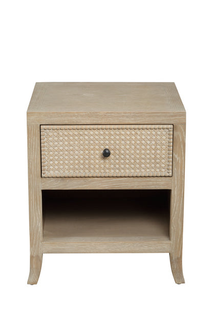 Rustic Witley Bedside Table | Grey Aged Oak