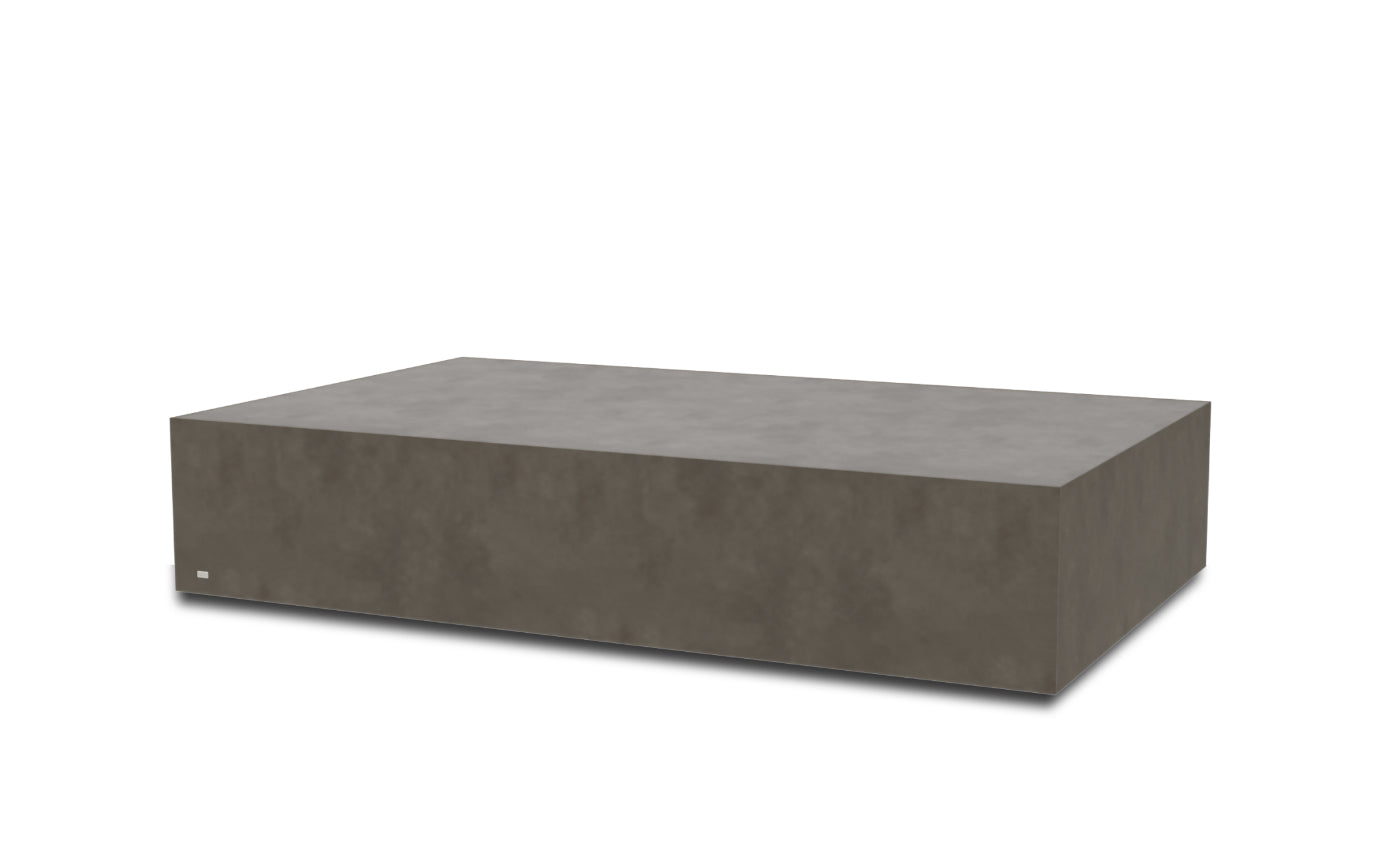 Blinde Design Rectangular Block Concrete Coffee Tables