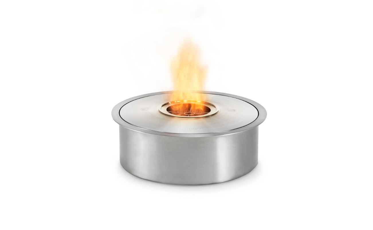 AB8 bioethanol burner in stainless steel