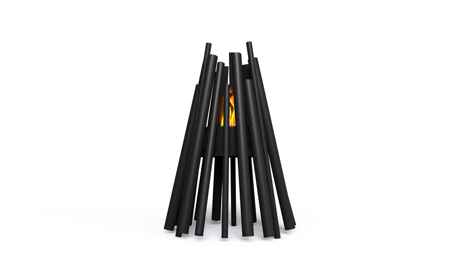 EcoSmart Fire Stix 8 Portable Fire Pit in Black