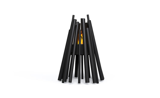 EcoSmart Fire Stix 8 Portable Fire Pit in Black